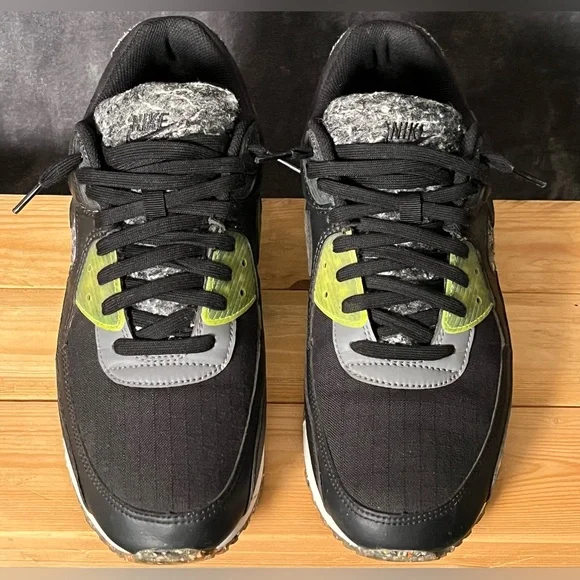 Nike Air Max 90 M2Z2 Recycled Wool Pack - Size 12 - Black Electric Green - Picture 2 of 16
